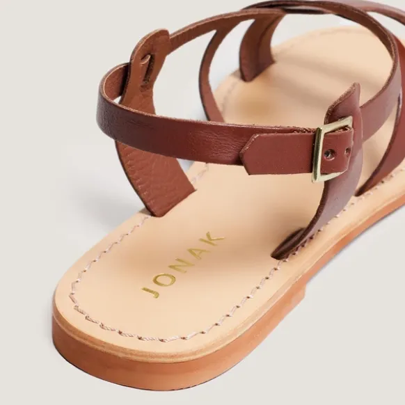 Nu-pieds à brides croisées