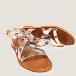 Nu-pieds à brides croisées