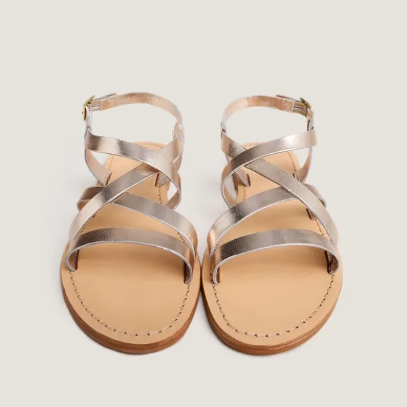 Nu-pieds à brides croisées