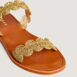 Nu-pieds à brides torsadées