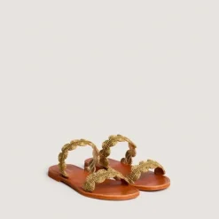 Nu-pieds à brides torsadées