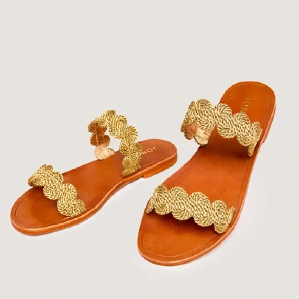 Nu-pieds à brides torsadées