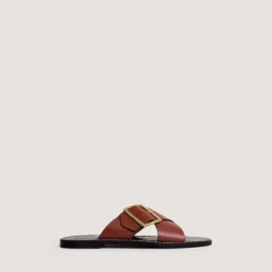 Nu-pieds à lanières entrecroisées