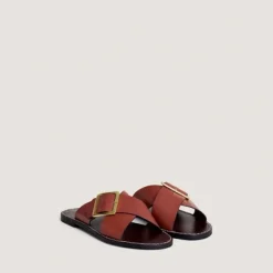 Nu-pieds à lanières entrecroisées