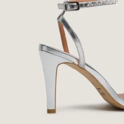 Sandales à brides fines et cristaux Swarovski