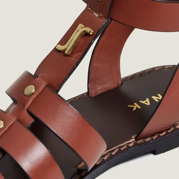 Sandales à monogrammes et boucles ajusta...