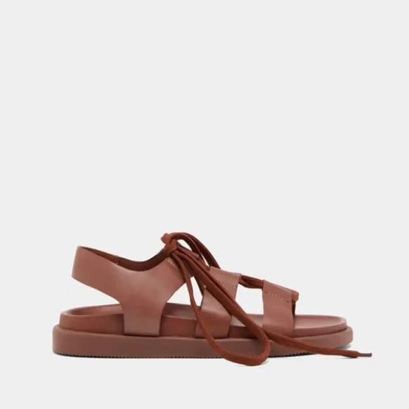 Sandales à multiples brides et lacets
