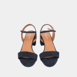 Sandales à talons et bouts ronds
