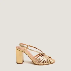 Sandales à talons et bouts ronds