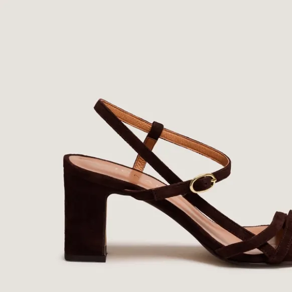 Sandales à talons et brides