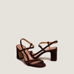 Sandales à talons et brides