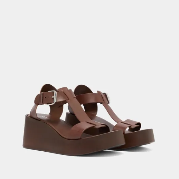Sandales compensées à boucles ajustables