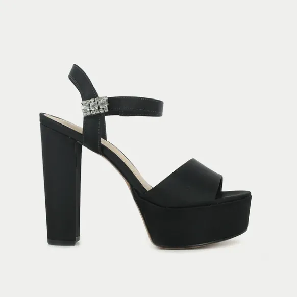 Sandales en textile noir