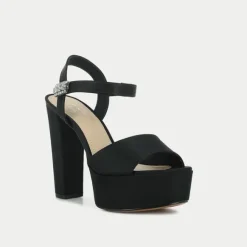 Sandales en textile noir