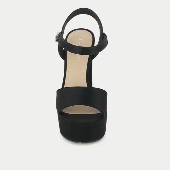 Sandales en textile noir