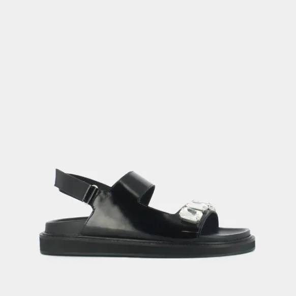 Sandales ouvertes et strass